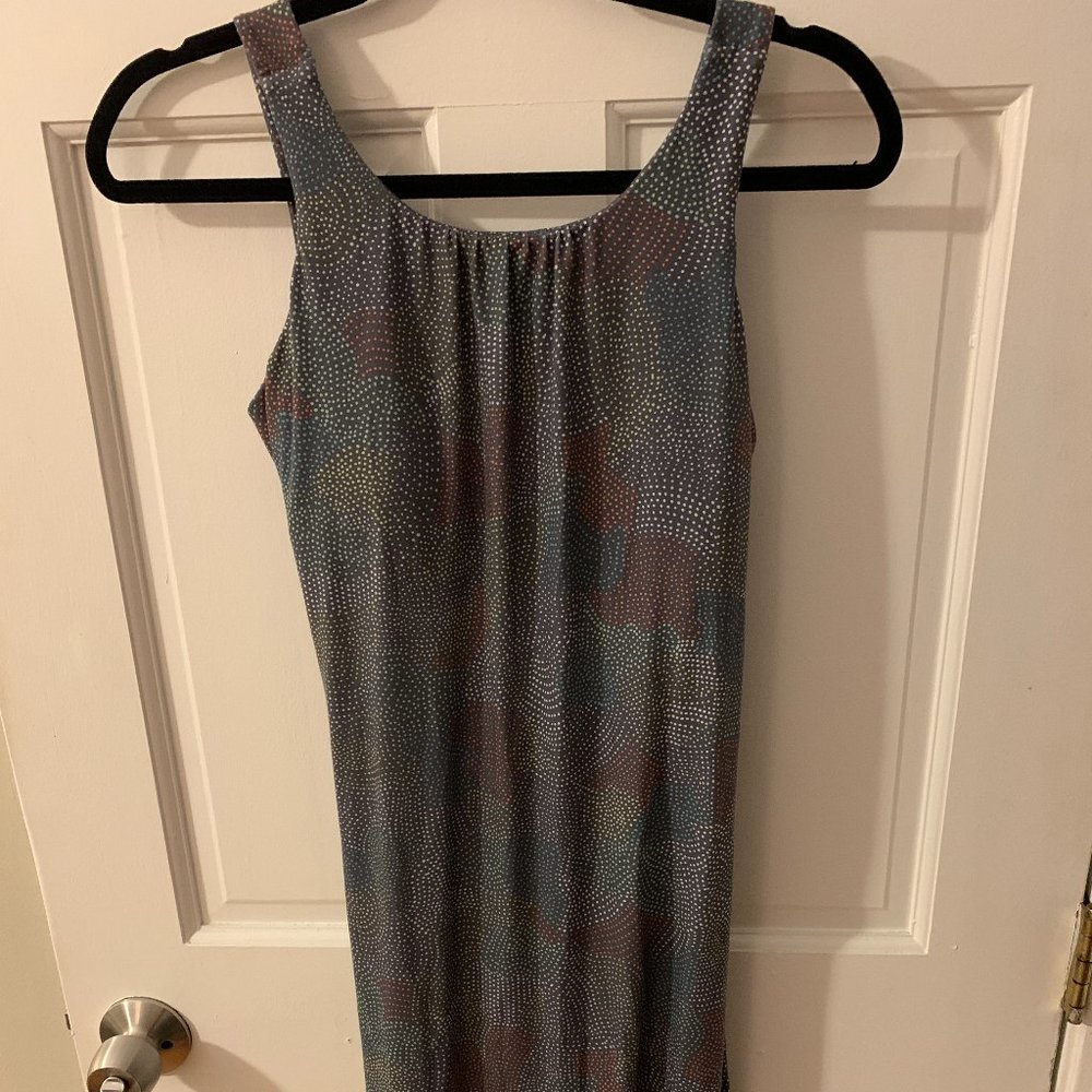 Polka-DOTTED PRANA Open back dress.